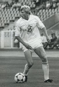 Football Soccer 1986 Budapest Honvéd FC Lajos Detari Old Studio Photo #2