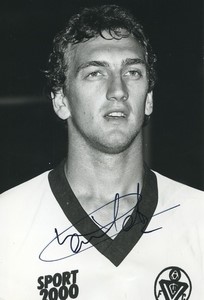 Football Soccer 1988 Girondins de Bordeaux Eric Dewilder Old Studio Photo Signed