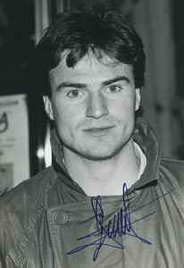 Football Soccer 1988 SM Caen Fabrice Divert Old Studio Photo Signed