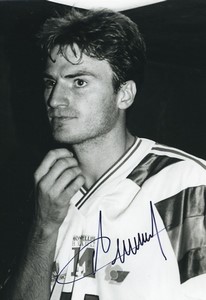 Football Soccer 1995 Montpellier HSC Fabrice Divert Old Studio Photo Signed