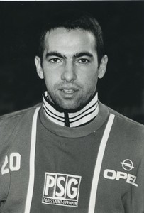 Football Soccer 1995 PSG Paris Saint Germain Youri Djorkaeff Old Studio Photo