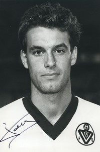 Football Soccer 1989 Girondins de Bordeaux Jean Luc Dogon Studio Photo Signed