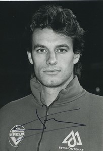 Football Soccer 1993 Girondins de Bordeaux Jean Luc Dogon Studio Photo Signed