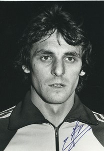Football Soccer 1975 F.C. Sochaux Didier Dufour Old Studio Photo Signed