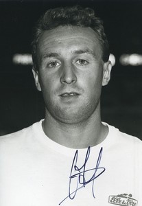 Football Soccer 1990 SM Caen Franck Dumas Old Studio Photo Signed