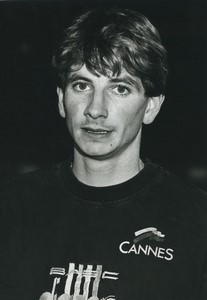 Football Soccer 1994 AS Cannes Franck Durix Old Studio Photo