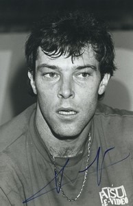 Football Soccer 1990 AS Cannes Michel Dussuyer Old Studio Photo Signed