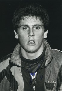 Football Soccer 1992 PSG Paris Saint Germain Richard Dutruel Studio Photo Signed