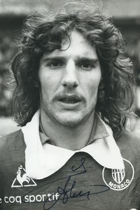 Football Soccer 1982 AS Monaco Jean Luc Ettori Old Studio Photo Signed