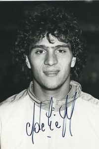 FootballSoccer 1987 Stade Lavallois Jean Jacques Eydelie Old Studio Photo Signed