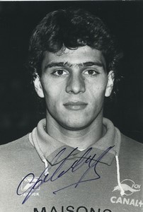 Football Soccer 1988 FC Nantes Jean Jacques Eydelie Old Studio Photo Signed