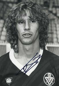 Football Soccer 1987 Girondins Bordeaux Philippe Fargeon Old Studio Photo Signed