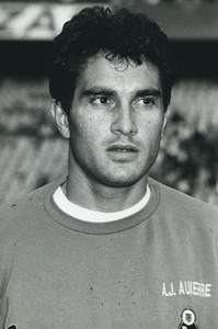 Football Soccer 1991 AJ Auxerre Jean Marc Ferreri Old Studio Photo