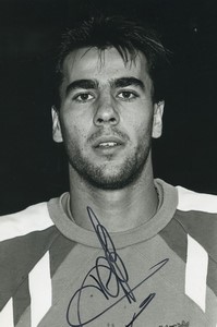 Football Soccer 1990 FC Nantes Jean Michel Ferri Old Studio Photo Signed