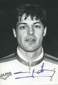 Football Soccer 1989 AS Cannes Patrice Ferri Old Studio Photo Signed