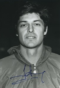 Football Soccer 1991 AS Cannes Patrice Ferri Old Studio Photo Signed