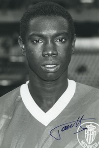 Football Soccer 1988 AS Monaco Youssouf Fofana Old Studio Photo Signed