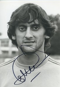 Football Soccer 1986 Paris Matra Racing Enzo Francescoli Old Studio Photo Signed