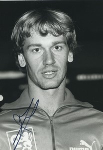 Football Soccer 1981 Olympique Lyonnais Jean Marc Furlan Old Studio Photo Signed