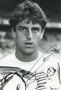 Football Soccer 1989 FC Metz Philippe Gaillot Old Studio Photo Signed