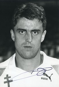 Football Soccer 1992 FC Metz Philippe Gaillot Old Studio Photo Signed