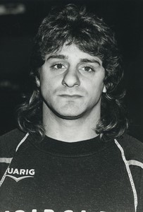 Football Soccer 1990 Olympique Lyonnais Claudio García Old Studio Photo