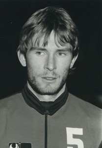 Football Soccer 1986 AJ Auxerre Axel Gendreau Old Studio Photo
