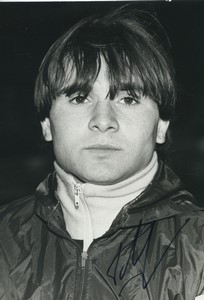 Football Soccer 1984 AJ Auxerre Eric Geraldes Old Studio Photo Signed