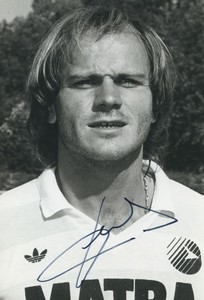 Football Soccer 1987 Paris Matra Racing Bruno Germain Old Studio Photo Signed