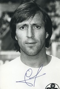 Football Soccer 1986 Girondins de Bordeaux René Girard Old Studio Photo Signed