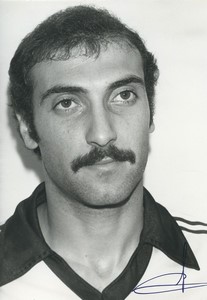 Football Soccer 1980 Angers SCO Patrick Gonfalone Old Studio Photo Signed