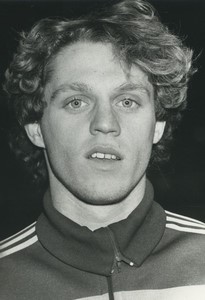 Football Soccer 1985 Nimes Olympique Claude Goudard Old Studio Photo