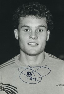 Football Soccer 1986 Brest Armorique FC Vincent Guérin Old Studio Photo Signed