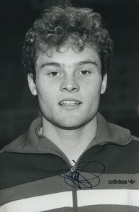 Football Soccer 1987 Brest Armorique FC Vincent Guérin Old Studio Photo Signed