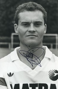 Football Soccer 1988 Paris Matra Racing Vincent Guérin Old Studio Photo Signed