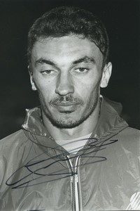 Football Soccer 1991 AS Cannes Éric Guérit Old Studio Photo Signed
