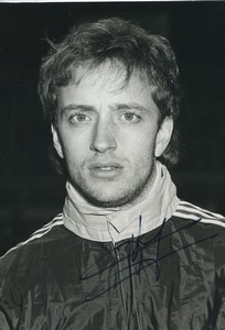 Football Soccer 1986 Le Havre AC Yannick Guillochon Old Studio Photo Signed