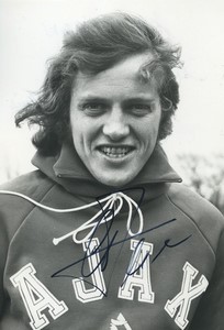 Football Soccer 1970 Ajax Amsterdam Arie Haan Old Studio Photo Signed
