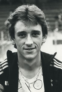 Football Soccer 1987 Racing Club de Paris Christophe Hageman Old Studio Photo