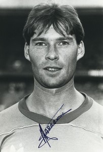 Football Soccer 1990 AS Nancy-Lorraine Pascal Harmand Old Studio Photo Signed