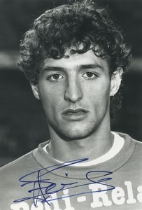 Football Soccer 1989 Toulouse FC Jean-François Hernandez Old Studio Photo Signed