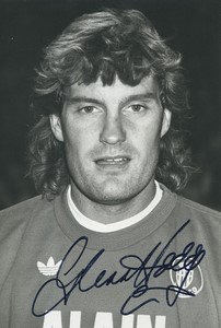 Football Soccer 1988 AS Monaco Glenn Hoddle Old Studio Photo Signed