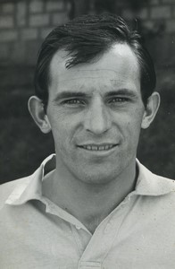 Football Soccer 1968 US Quevilly Daniel Horlaville Old Studio Photo