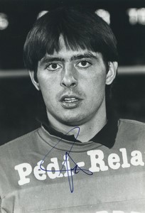 Football Soccer 1989 Toulouse FC Robin Huc Old Studio Photo Signed