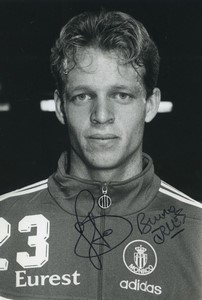 Football Soccer 1996 AS Monaco Bruno Irles Old Studio Photo Signed