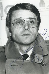 Football Soccer 1985 Girondins de Bordeaux Aimé Jacquet Old Studio Photo Signed
