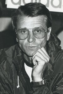 Football Soccer 1989 Montpellier HSC Aimé Jacquet Old Studio Photo