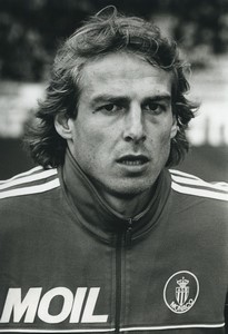 Football Soccer 1993 AS Monaco Jurgen Klinsmann Old Studio Photo