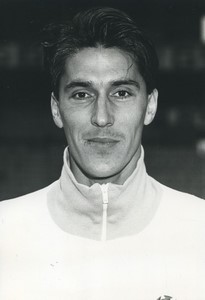 Football Soccer 1990 FC Mulhouse Eddie Krnčević Old Studio Photo