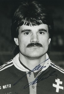 Football Soccer 1984 F.C. Metz Zvonko Tony Kurbos Old Studio Photo Signed